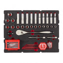1/2 DR Ratchet, Socket and Hex Key Set PACKOUT Foam Insert 70 pc - 4932480716
