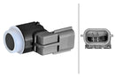 HELLA 6PX 358 270-711 Sensor, parking distance control - 2-pin connector - mounting