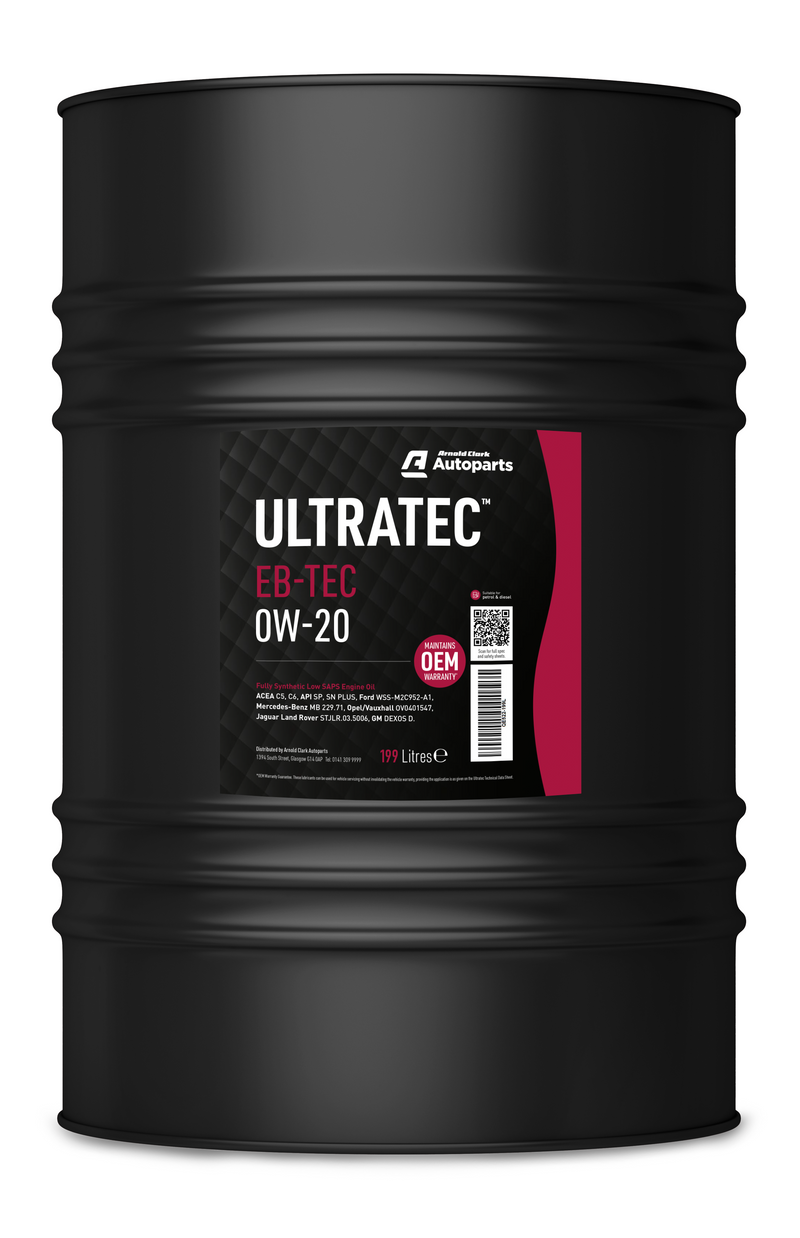 Ultratec EB-TEC 0W20 - 199 Litre Barrel Engine Oil
