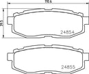 Mintex Brake Pad Set fits -Subaru Toyota MDB3006 (also fits other vehicles)