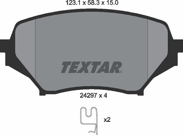 Mazda, Brake Pad Set - Textar 2429701