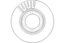 Disctech Brake Disc (Single) - Fits Mitsubishi - ABD3004 - Front Axle