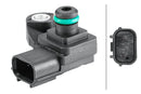 HELLA 6PP 358 152-371 Sensor, intake manifold pressure - 3-pin connector - Bolted