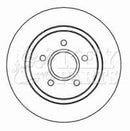 Key Parts Brake Disc Pair  - KBD4453 fits Ford Focus II 2004-
