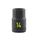 Carlyle Hand Tools 1/2in Drive 14mm 12 PT Impact Socket - CIS12114M