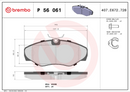 Brembo Brake Pad Set - P56061