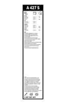 Bosch Aerotwin Front Wiper Blade Set - 650/475mm - A427S
