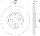 Mintex Brake Discs fits -BMW S257:4 MDC2328 (also fits other vehicles)