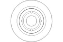 Disctech Brake Disc (Single) - Fits Ford, Isuzu - ABD3342 - Rear Axle