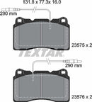 Textar Brake Pad Set - 2357501