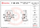 Brembo F BR 079 LCV brake calipers for commercial vehicles - FBR079