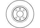 Disctech Brake Disc (Single) - Fits Mazda, Renault - ABD2784 - Front Axle