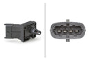 HELLA 6PP 013 112-251 Sensor, intake manifold pressure - 4-pin connector - Bolted