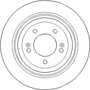 Disctech Brake Disc (Single) - Fits Hyundai, Suzuki - ABD3321 - Rear Axle