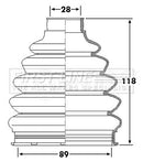 First Line Cv Joint Boot Kit  - FCB6229 fits Ford Mondeo III