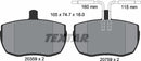 Textar Brake Pad Set - 2035907