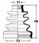 Borg & Beck Cv Joint Boot Kit  - BCB2816 fits Honda Civic MA, MB