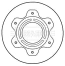Borg & Beck Brake Disc (Single)  - BBD6026S
