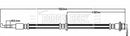Borg & Beck Brake Hose  - BBH8483 fits Toyota Prius (ZVW50) 11/15-