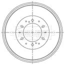 Borg & Beck Brake Drum (Single) - BBR7251 fits Toyota Hi-Lux (KUN25,26) 7/05-
