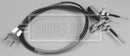 Borg & Beck Brake Cable -  Rear - BKB2598 fits Ford Focus ST170 02-