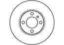 Disctech Brake Disc (Single) - Fits Bmw, Mercedes-benz - ABD2724 - Front Axle
