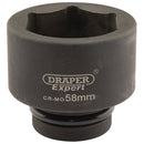 Expert HI-TORQ 6 Point Impact Socket, 1" Sq Dr, 58mm