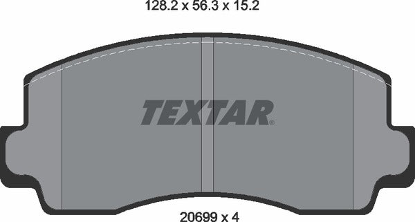 Textar Brake Pad Set - 2069901