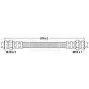 Borg & Beck Brake Hose  - BBH6728 fits Mazda 121 II(DB),Demio(DW)