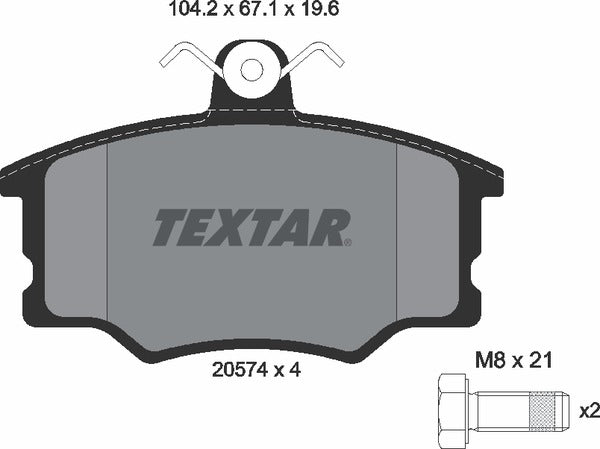 Textar Brake Pad Set - 2057402