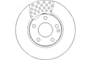 Disctech Brake Disc (Single) - Fits Mercedes-benz, Subaru - ABD3032 - Front Axle