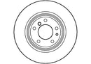 Disctech Brake Disc (Single) - Fits Bmw, Renault - ABD3534 - Rear Axle