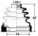 Borg & Beck Cv Joint Boot Kit  - BCB2904 fits Ford Focus II, C-Max