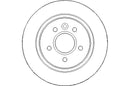 Disctech Brake Disc (Single) - Fits Mercedes-benz, Volvo - ABD3332 - Rear Axle