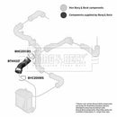 Borg & Beck Turbo Hose  - BTH1132 fits VAG A3,Leon,Bora,Golf 1.9TDi
