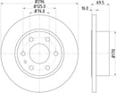 Mintex Brake Discs fits -Iveco V300:5 MDC1932 (also fits other vehicles)