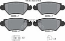 Chevrolet Opel Vauxhall, Brake Pad Set - Textar 2325803