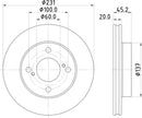 Mintex Brake Discs fits -Suzuki V308:5 MDC2910C (also fits other vehicles)