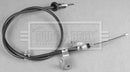 Borg & Beck Brake Cable- RH Rear - BKB3064 fits Mitsubishi Colt drum 04-