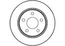 Disctech Brake Disc (Single) - Fits Audi, Citroën - ABD3525 - Rear Axle