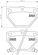 Mintex Brake Pad Set fits -Toyota MDB2014 (also fits other vehicles)