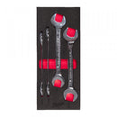 Milwaukee 4Pc Double Open End Spanner Foam Insert Set - 4932493630