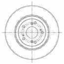 Borg & Beck Brake Disc Pair  - BBD5220 fits Honda Civic Type R 09/06-