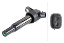 HELLA 5DA 358 057-481 Ignition Coil - 3-pin connector - Bolted