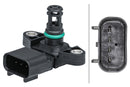 HELLA 6PP 009 403-141 Sensor, intake manifold pressure - 4-pin connector - Bolted