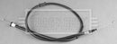 Borg & Beck Brake Cable -  LH - BKB2973 fits Fiat 500 1.4i 08- (Disc)
