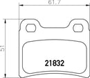 Mintex Brake Pad Set fits -Ford Kia MDB1554 (also fits other vehicles)