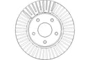 Disctech Brake Disc (Single) - Fits Bmw, Nissan - ABD3193 - Front Axle