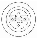 Borg & Beck Brake Disc Pair  - BBD4601 fits Toyota Yaris 06-