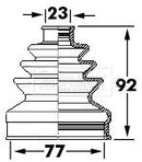 Borg & Beck Cv Joint Boot Kit  - BCB6123 fits Honda Accord VIII 03-